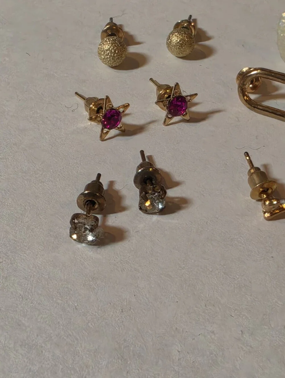 Gold-Tone Multi Earring Set - Assorted Styles in Gold 8 Sets